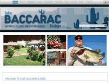 Tablet Screenshot of lakebaccaraclodge.com